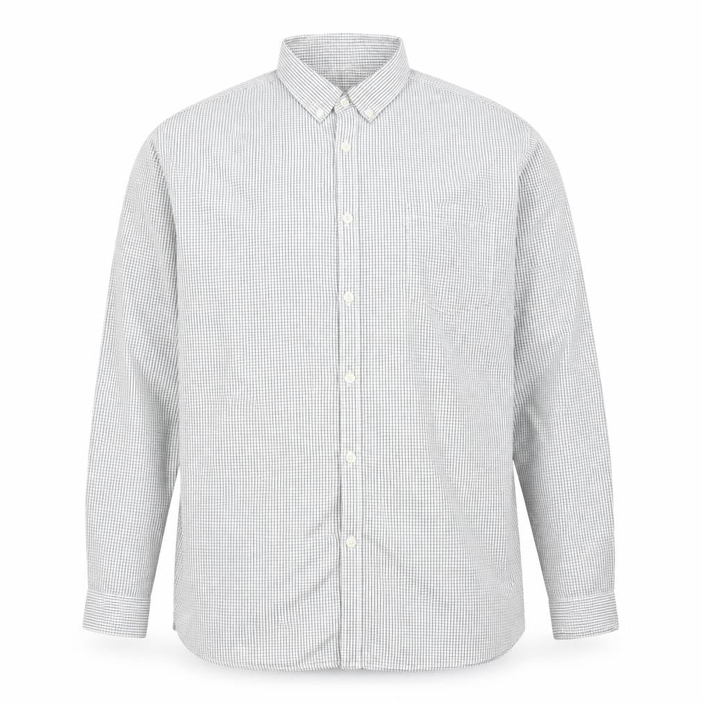 Mens UK Size 2XL Primark Grey  Button-Up Long Sleeve Casual Shirt