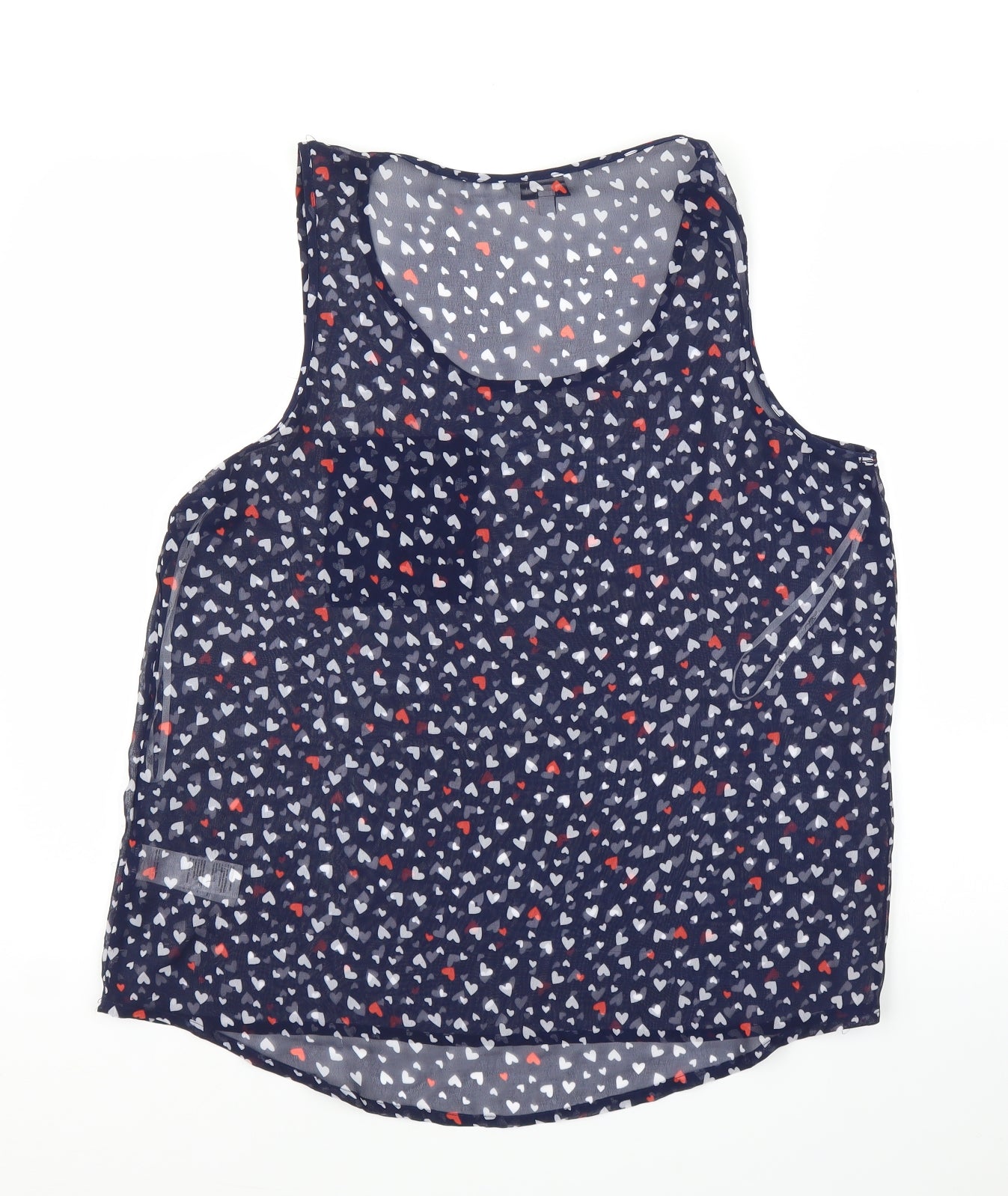 Womens UK Size 14 New Look Blue Basic Blouse