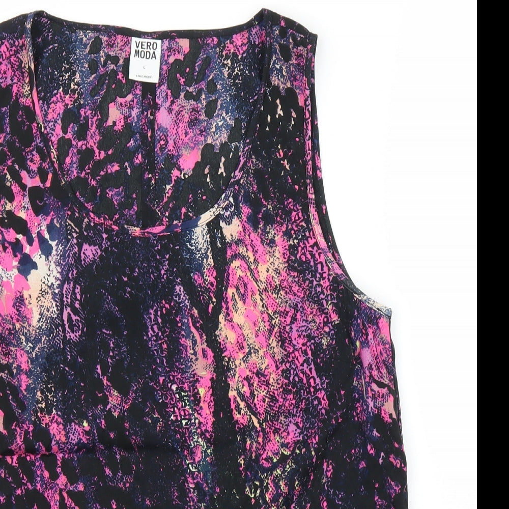 Womens UK Size 12 Vera Moda Purple Basic Blouse