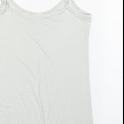 M&S Womens Silver   Camisole Blouse Size 12