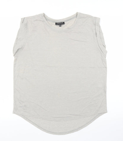 Womens UK Size 14 Warehouse Grey Basic Blouse