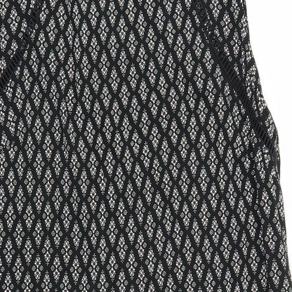 NEXT Womens Black Argyle/Diamond  Shift  Size 12