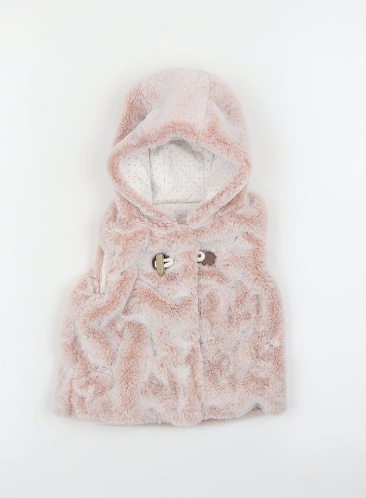 Nutmeg Girls Pink   Cardigan Jumper Size 6-9 Months  - Bodywarmer