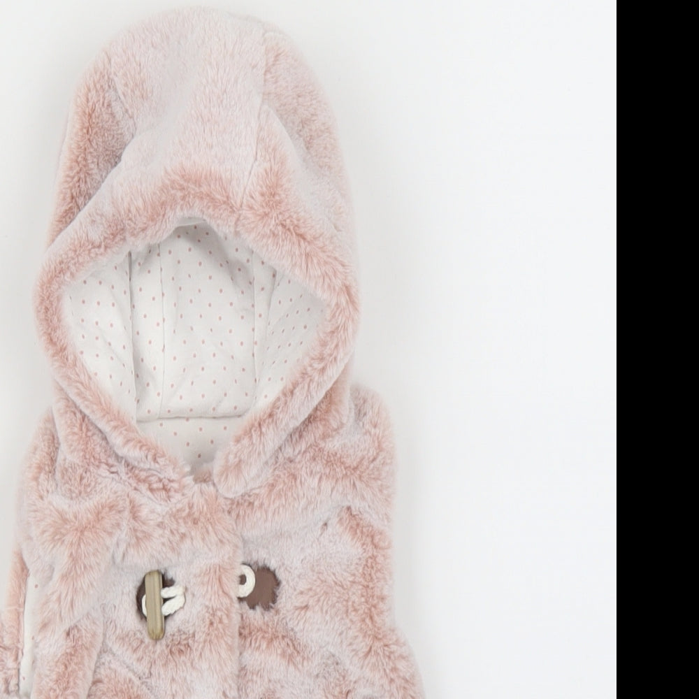 Nutmeg Girls Pink   Cardigan Jumper Size 6-9 Months  - Bodywarmer