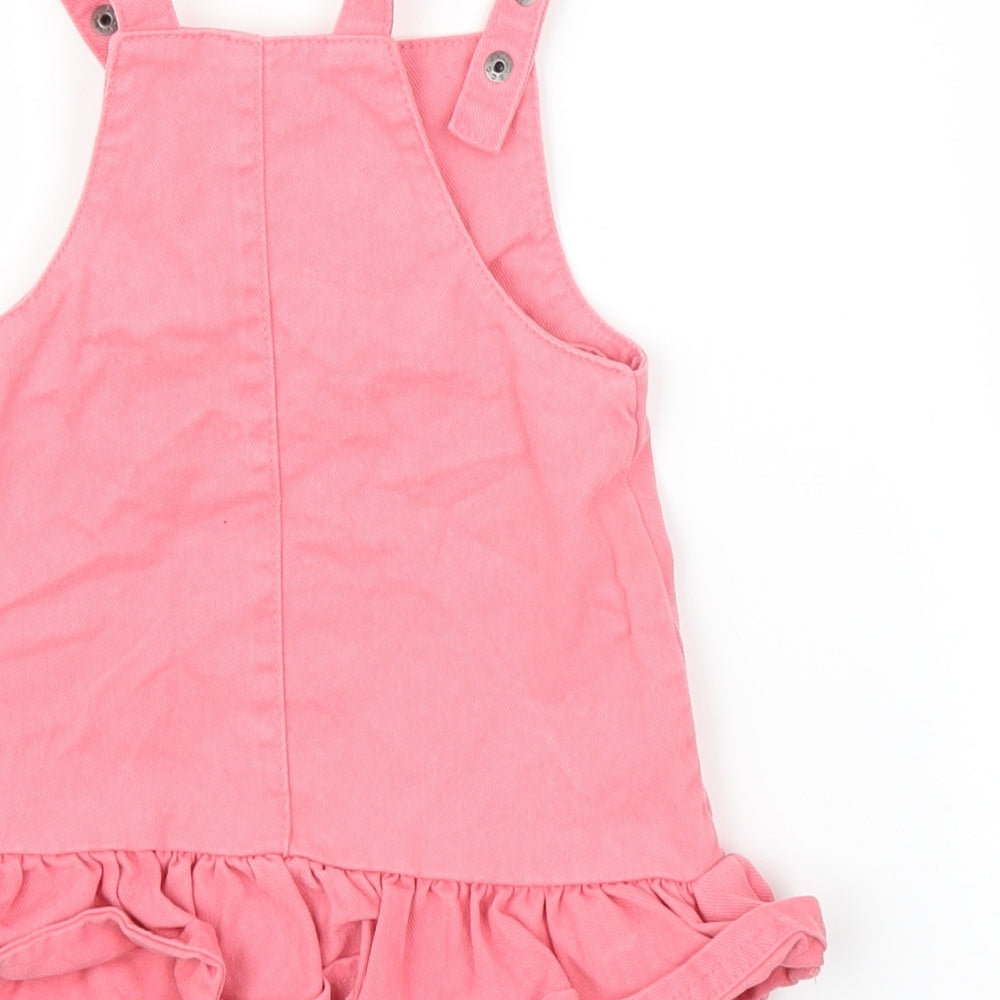 Fred & Flo Girls Pink  Denim A-Line  Size 9-12 Months