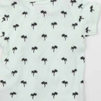 Primark Boys Green   Basic Polo Size 3-6 Months  - Palm trees