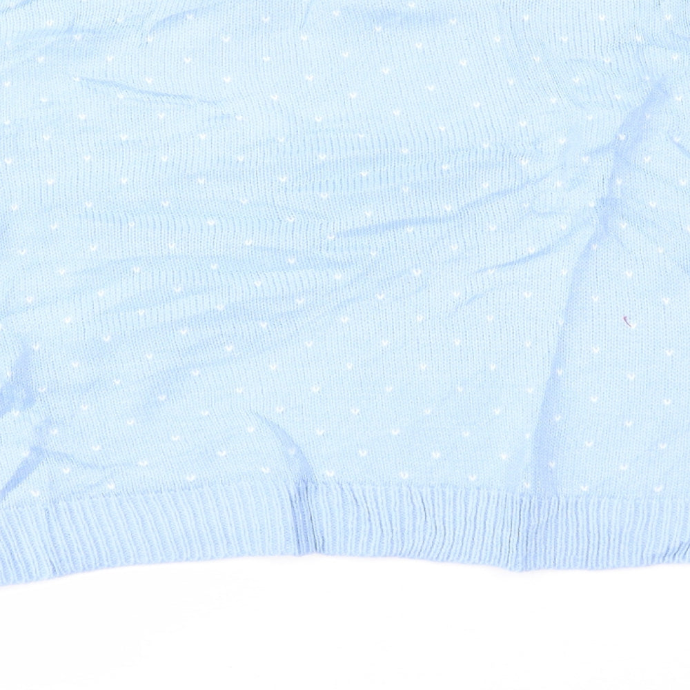 Womens UK Size M Missguided Blue Pullover Jumper