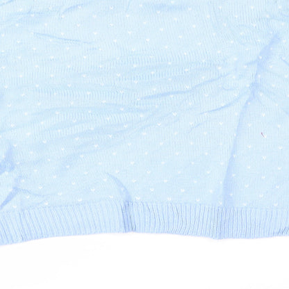 Womens UK Size M Missguided Blue Pullover Jumper
