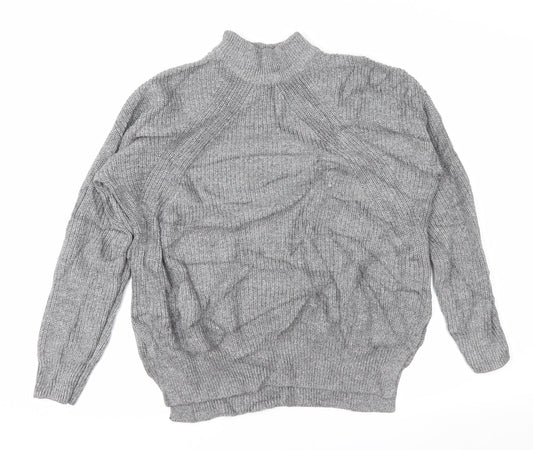 Womens UK Size S Divided Grey Pullover Jumper
