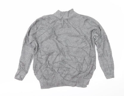 Womens UK Size S Divided Grey Pullover Jumper