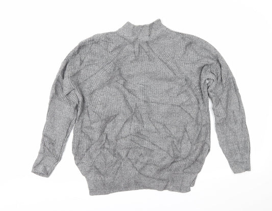 Womens UK Size S Divided Grey Pullover Jumper