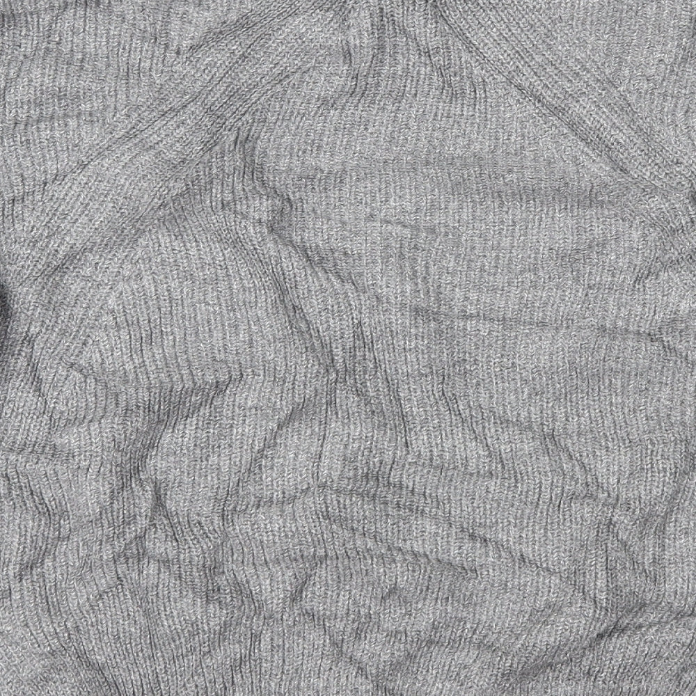 Womens UK Size S Divided Grey Pullover Jumper