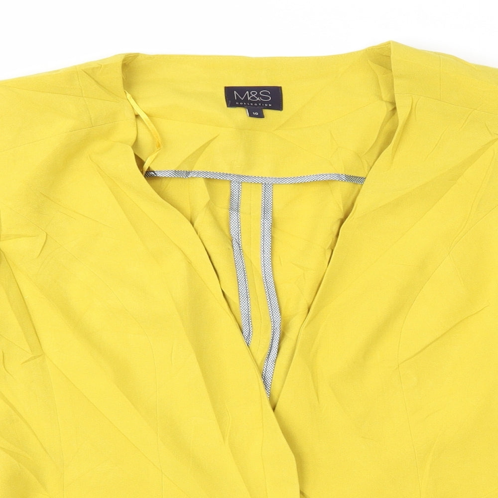 Womens UK Size 10 Marks and Spencer Yellow Jacket