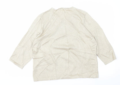 Womens UK Size 16 Preworn Gold Pullover Jumper
