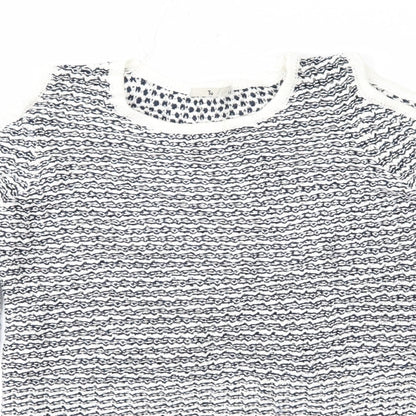 TU Womens Blue Striped  Pullover Jumper Size 12