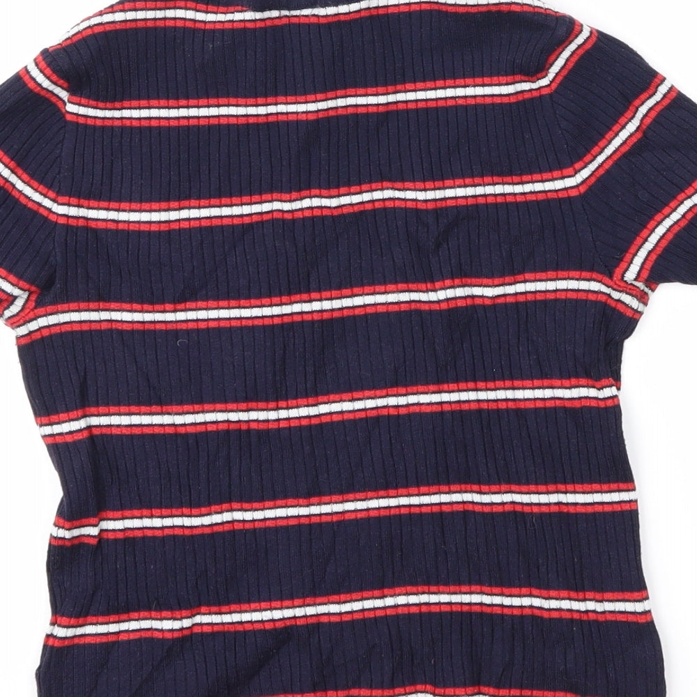 Womens UK Size XS Divided Blue Pullover Jumper