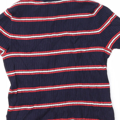 Womens UK Size XS Divided Blue Pullover Jumper