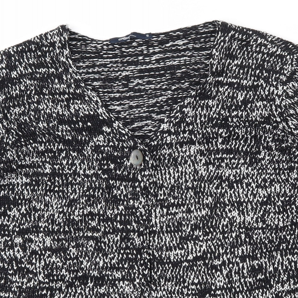 DASH Womens Black   Cardigan Jumper Size 12