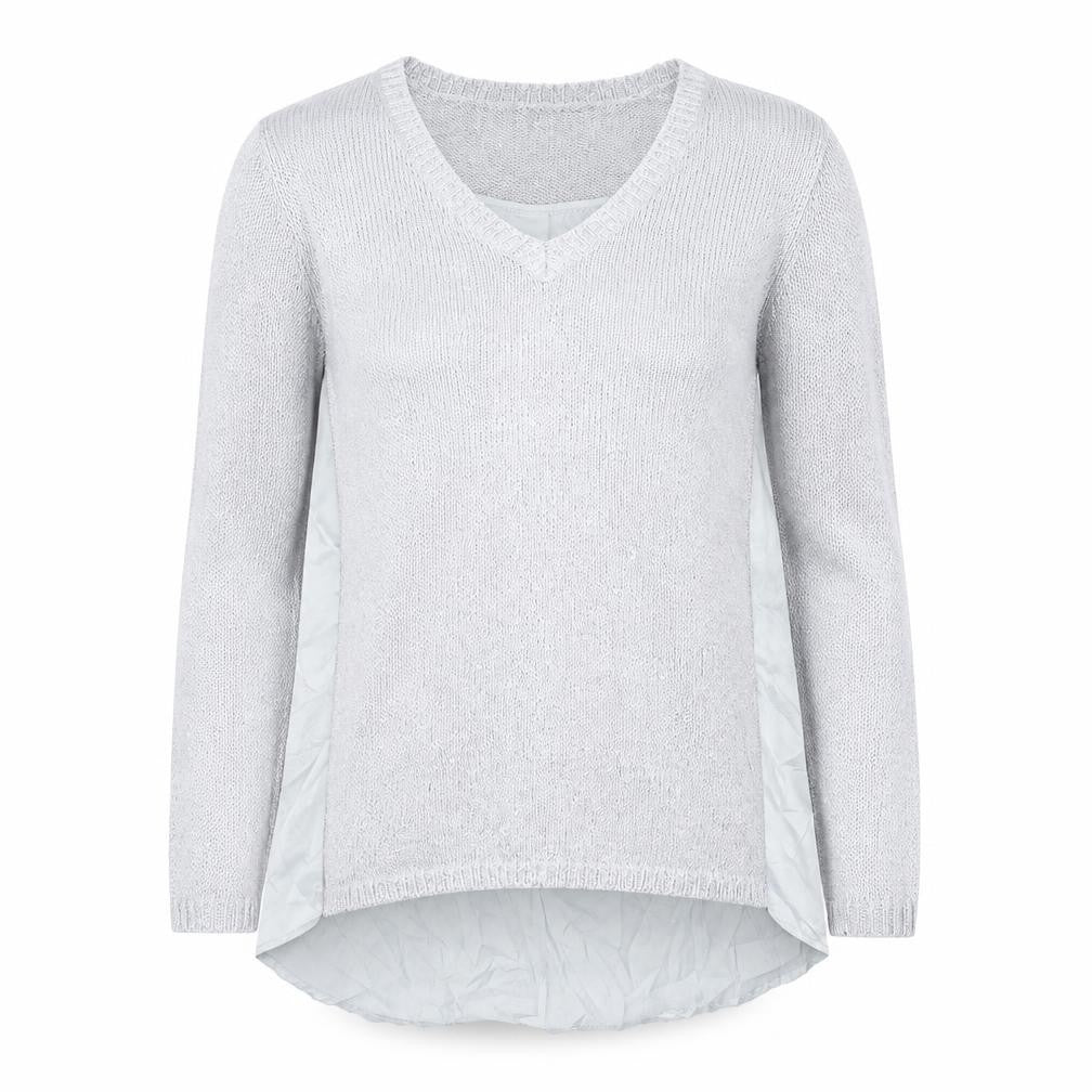 Womens UK Size XS Oasis Grey Pullover Jumper