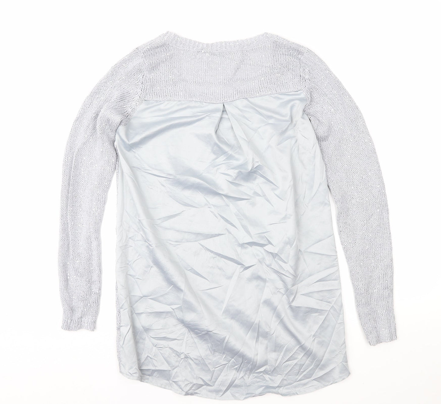 Womens UK Size XS Oasis Grey Pullover Jumper