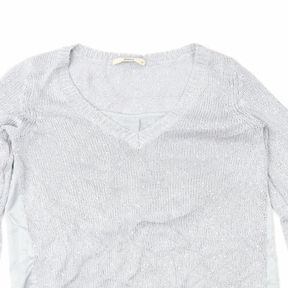 Womens UK Size XS Oasis Grey Pullover Jumper