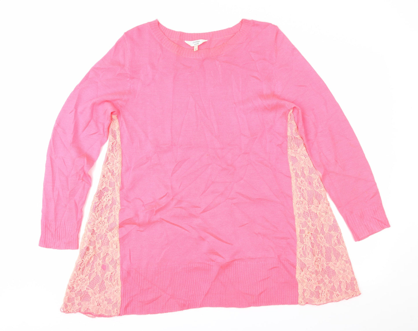 Joanna Hope Womens Pink   Pullover Jumper Size 12