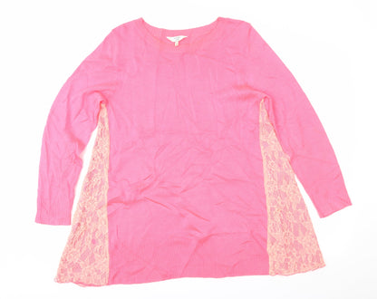 Joanna Hope Womens Pink   Pullover Jumper Size 12