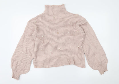 SheIn Womens Pink   Pullover Jumper Size S