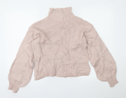 SheIn Womens Pink   Pullover Jumper Size S