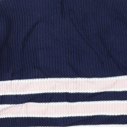 Marks and Spencer Womens Blue Striped  Pullover Jumper Size L