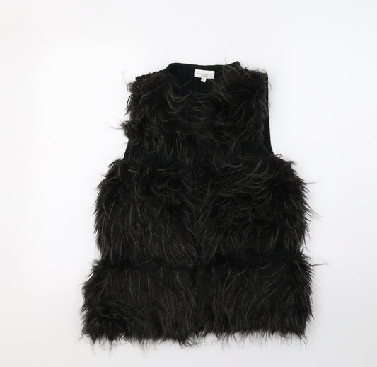 New Look Womens Black   Gilet Coat Size 12