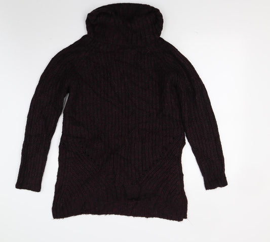 Womens UK Size S Papaya Red Pullover Jumper
