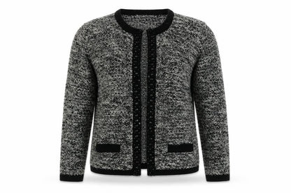 Womens UK Size M Isle Grey Cardigan Jumper