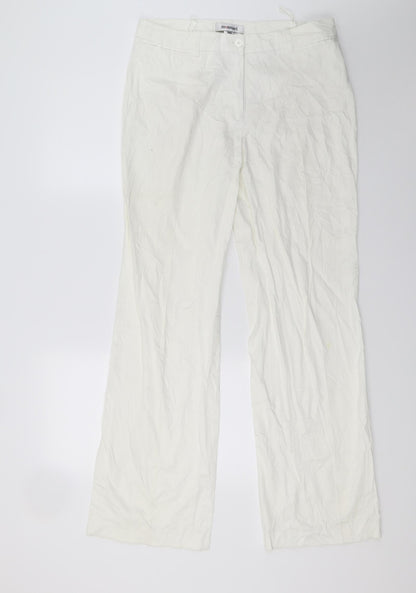 Womens UK Size 14 Monnari Regular Fit  White Trousers