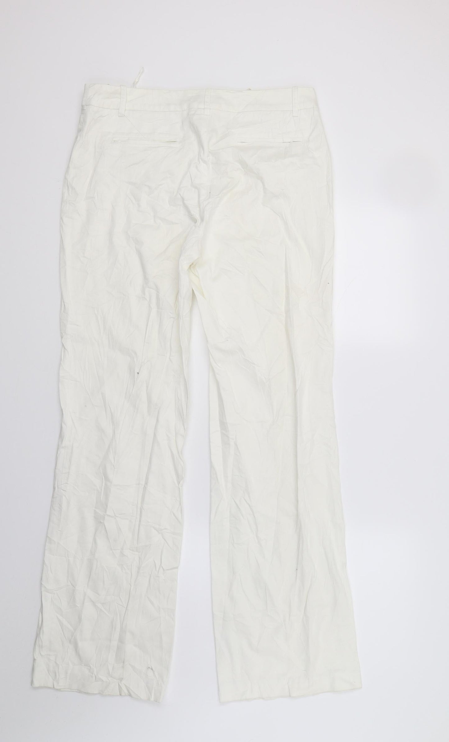 Womens UK Size 14 Monnari Regular Fit  White Trousers