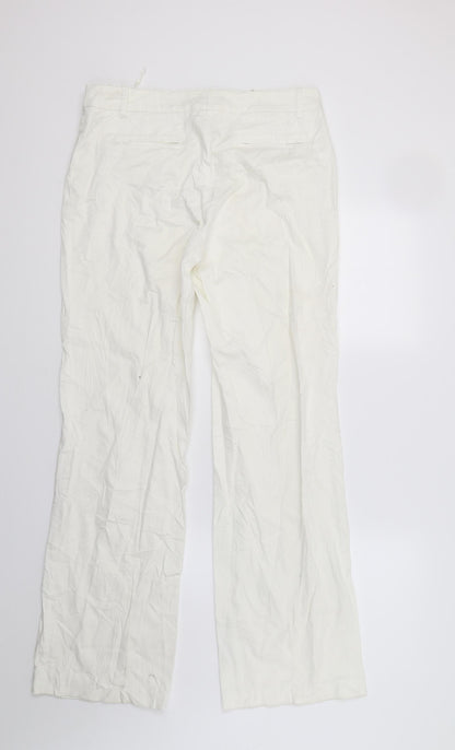Womens UK Size 14 Monnari Regular Fit  White Trousers