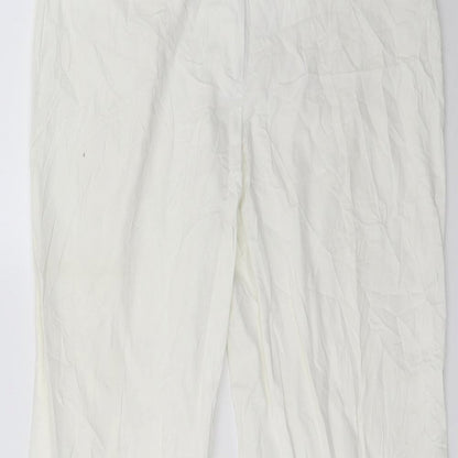 Womens UK Size 14 Monnari Regular Fit  White Trousers