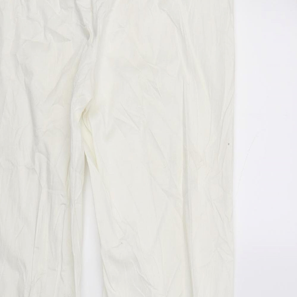 Womens UK Size 14 Monnari Regular Fit  White Trousers