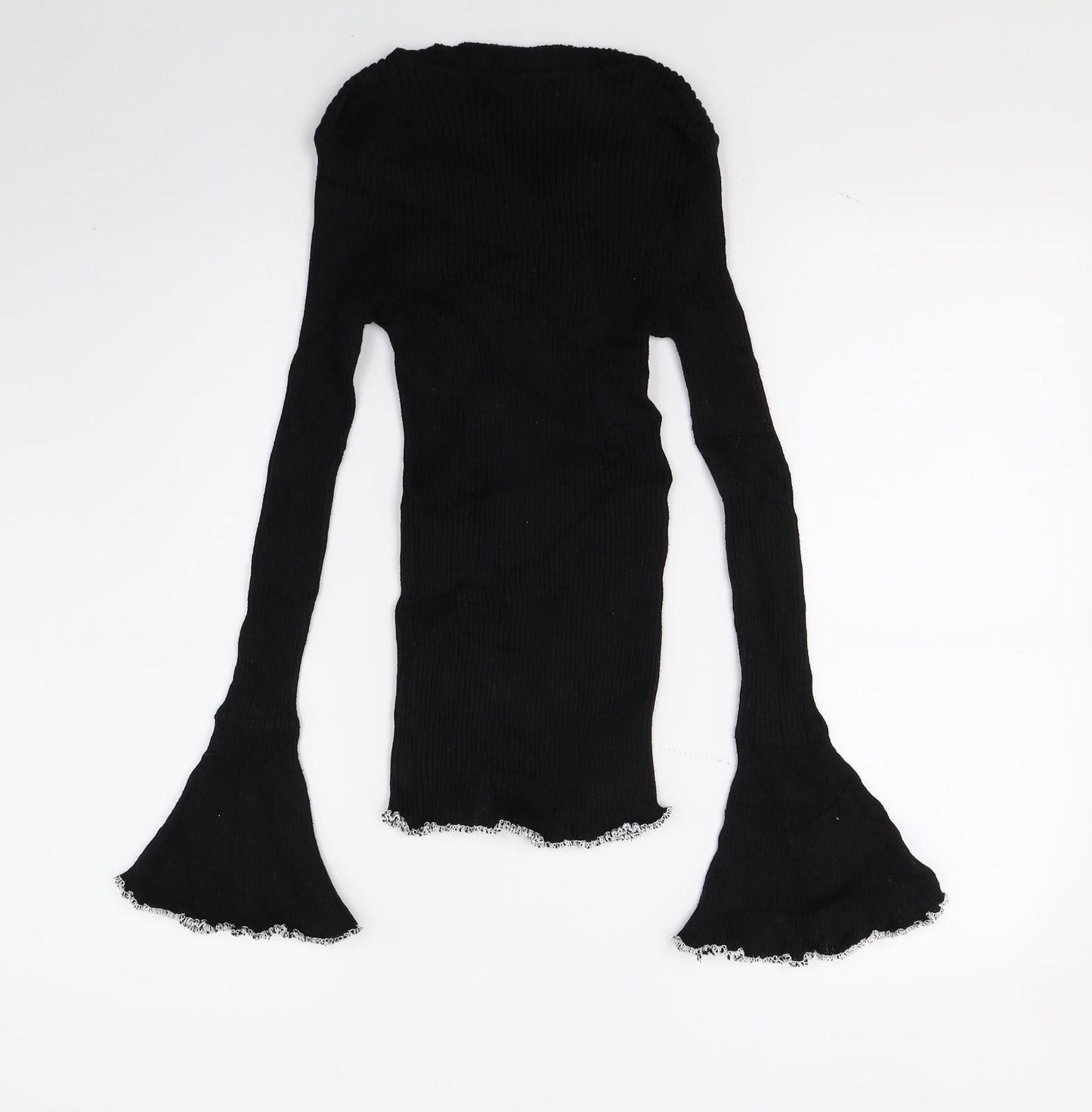 Intuition Womens Black  Knit Pullover Jumper Size 14