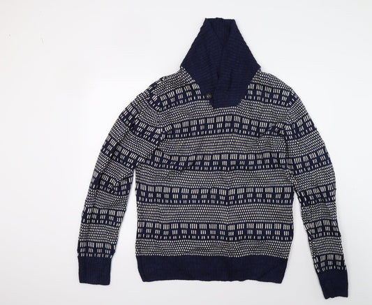 H&M Mens Blue   Pullover Jumper Size M