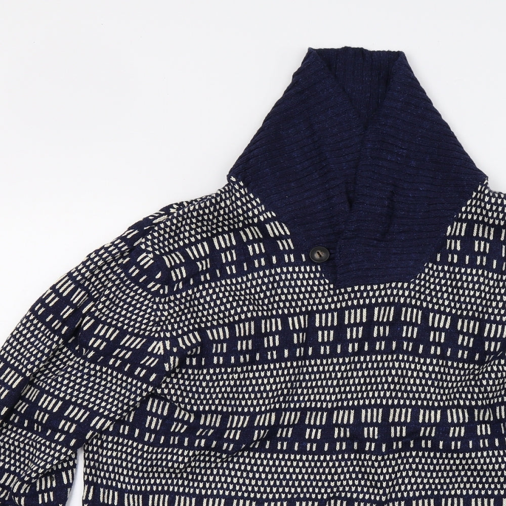 H&M Mens Blue   Pullover Jumper Size M