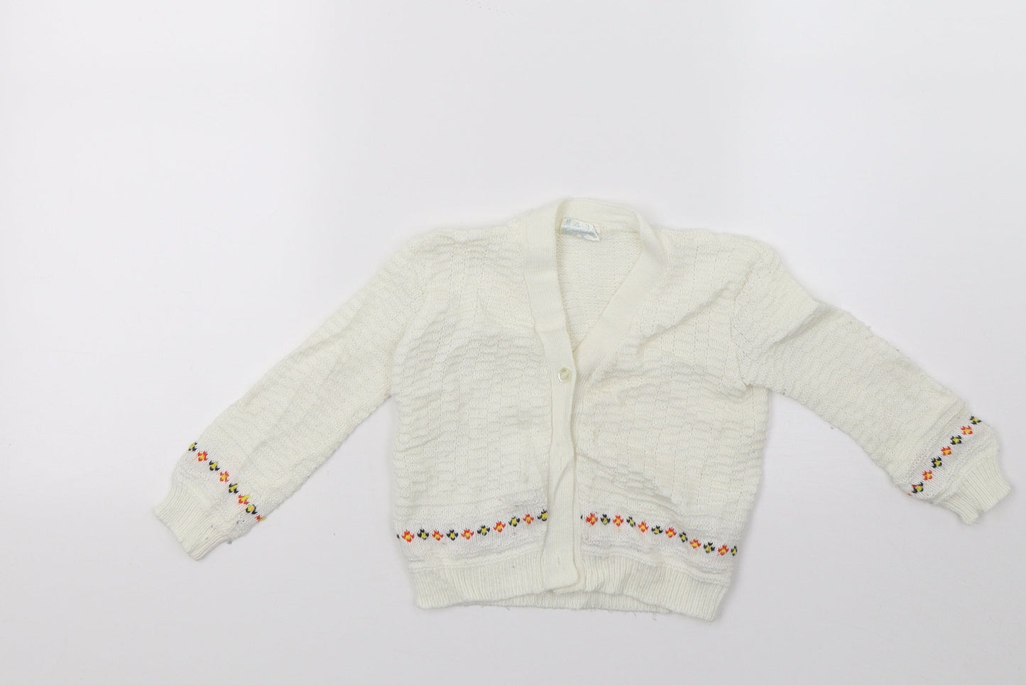 Cozinit Girls White   Cardigan Jumper Size 2 Years