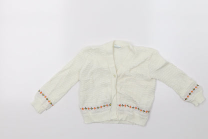 Cozinit Girls White   Cardigan Jumper Size 2 Years