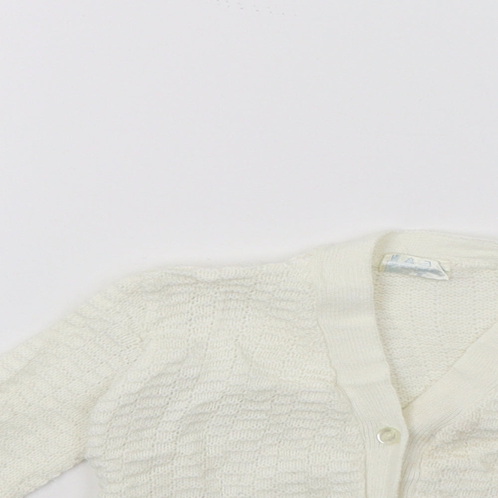 Cozinit Girls White   Cardigan Jumper Size 2 Years
