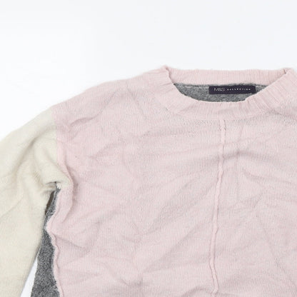 Womens UK Size S Marks and Spencer Grey Pullover Jumper