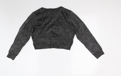 Miss evie Girls Silver   Cardigan Jumper Size 14-15 Years