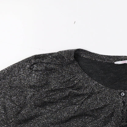 Miss evie Girls Silver   Cardigan Jumper Size 14-15 Years