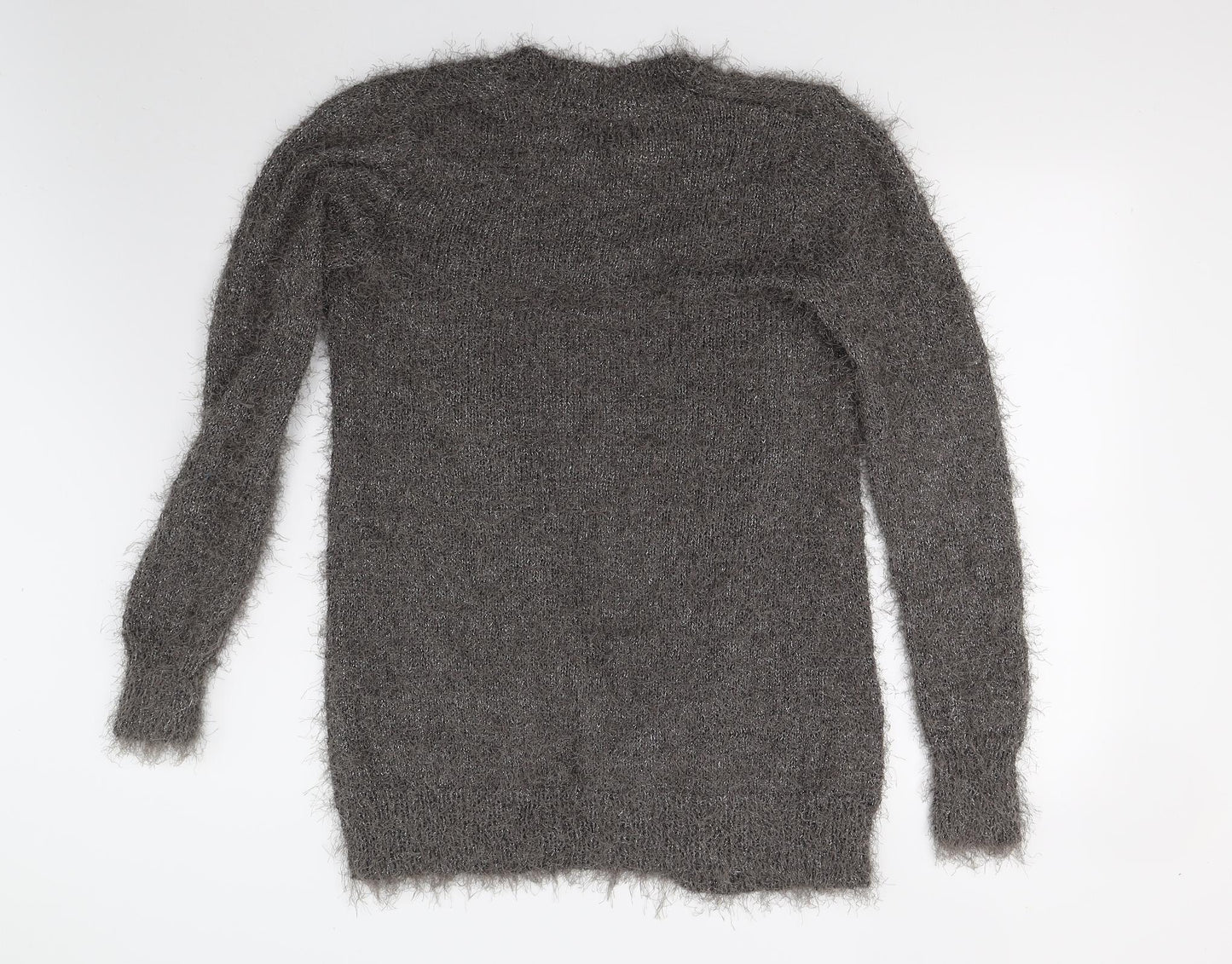 Womens UK Size M NEXT Grey Cardigan Jumper