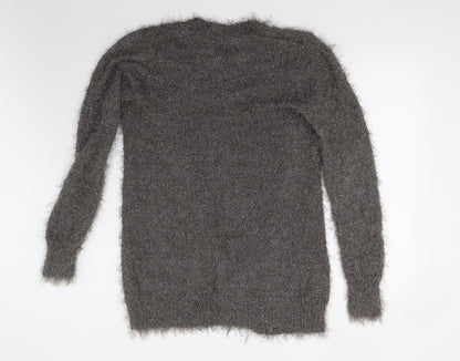 Womens UK Size M NEXT Grey Cardigan Jumper