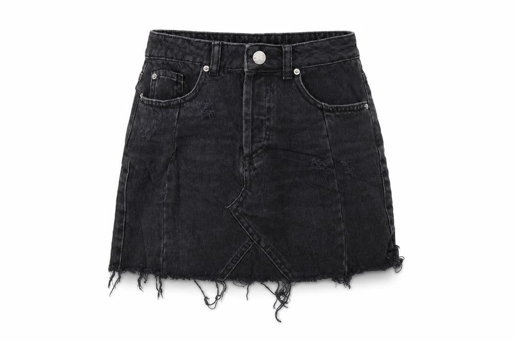 Womens UK Size 6 Miss Selfridge A-Line Denim Skirt